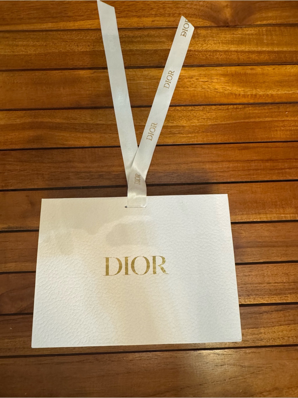 Dior Small Gift Bag With Gold Logo